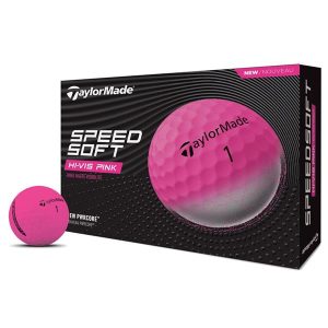 TaylorMade SpeedSoft Golf Balls Pink